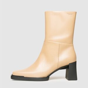 Vagabond Edwina Beige Square Toe Boot 39